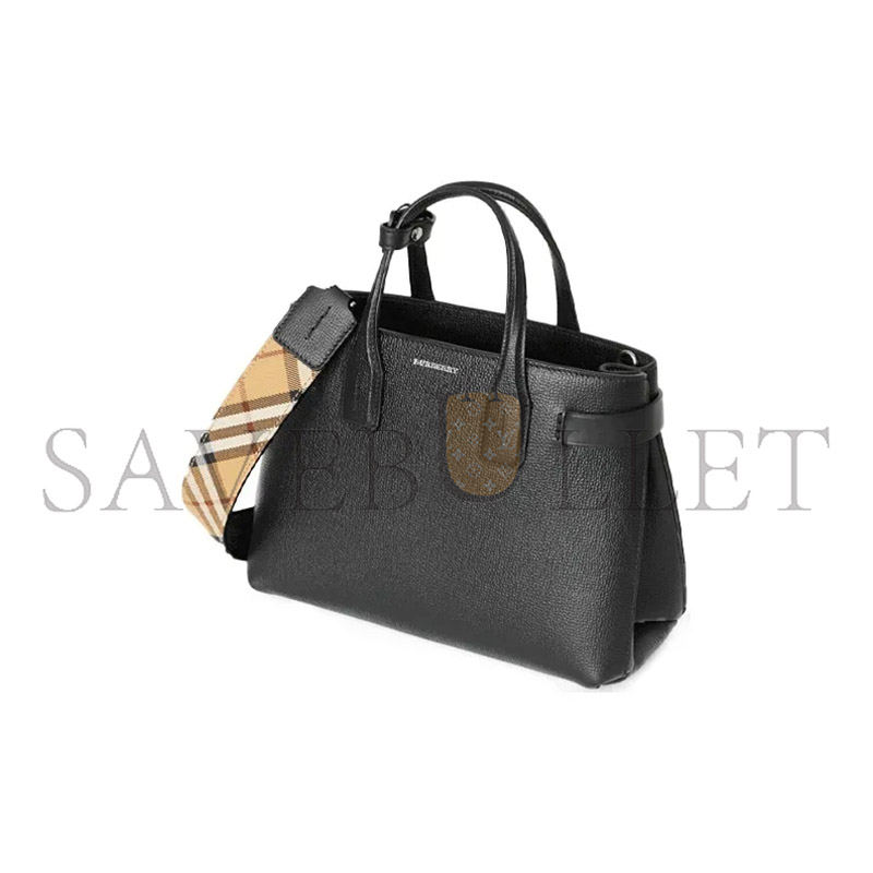 Bv*b*rry plaid patchwork leather tote and shoulder bag 4076748 (26*19*12cm)